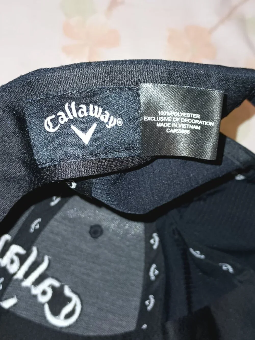 NWOT Callaway Odyssey Heritage Twill Adjustable Hat Black w/White